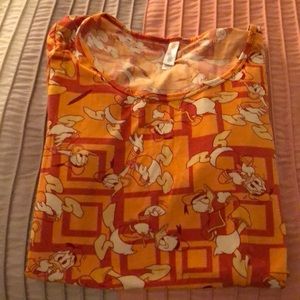 Lularoe Disney XL Donald Duck Classic, euc